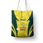 Australia Cricket Custom Tote Bag Go Aussie Dynamic Yellow - Aussie Hoodie