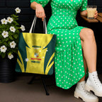 Australia Cricket Custom Tote Bag Go Aussie Dynamic Yellow - Aussie Hoodie