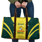 Australia Cricket Custom Travel Bag Go Aussie Dynamic Yellow - Aussie Hoodie