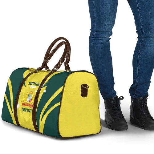 Australia Cricket Custom Travel Bag Go Aussie Dynamic Yellow - Aussie Hoodie