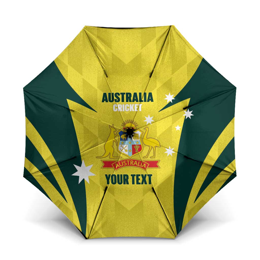 Australia Cricket Custom Umbrella Go Aussie Dynamic Yellow - Aussie Hoodie