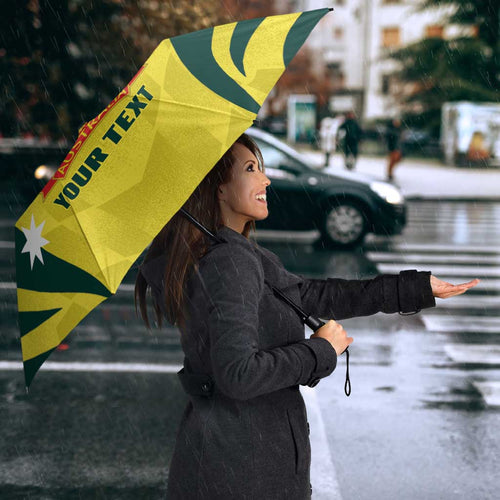 Australia Cricket Custom Umbrella Go Aussie Dynamic Yellow - Aussie Hoodie