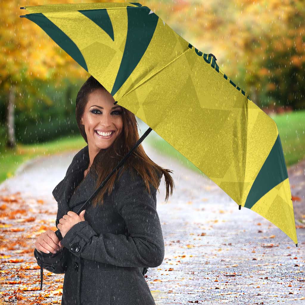 Australia Cricket Custom Umbrella Go Aussie Dynamic Yellow - Aussie Hoodie