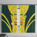 Australia Cricket Custom Window Curtain Go Aussie Dynamic Yellow - Aussie Hoodie