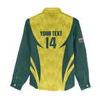 Australia Cricket Custom Women Casual Shirt Go Aussie Dynamic Yellow - Aussie Hoodie