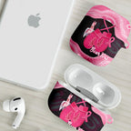 Personalised Australia Breast Cancer Awareness AirPods Case Pink Cockatoo Fight Boxing Gloves Aboriginal Art