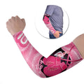 Personalised Australia Breast Cancer Awareness Arm Sleeves Pink Cockatoo Fight Boxing Gloves Aboriginal Art