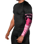 Personalised Australia Breast Cancer Awareness Arm Sleeves Pink Cockatoo Fight Boxing Gloves Aboriginal Art