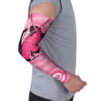 Personalised Australia Breast Cancer Awareness Arm Sleeves Pink Cockatoo Fight Boxing Gloves Aboriginal Art