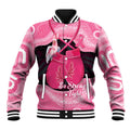Personalised Australia Breast Cancer Awareness Baseball Jacket Pink Cockatoo Fight Boxing Gloves Aboriginal Art