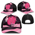 Australia Breast Cancer Awareness Baseball Net Cap Pink Cockatoo Fight Boxing Gloves Aboriginal Art