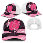 Australia Breast Cancer Awareness Baseball Net Cap Pink Cockatoo Fight Boxing Gloves Aboriginal Art