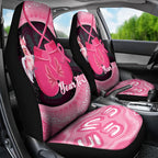 Personalised Australia Breast Cancer Awareness Car Seat Cover Pink Cockatoo Fight Boxing Gloves Aboriginal Art