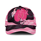 Australia Breast Cancer Awareness Classic Cap Pink Cockatoo Fight Boxing Gloves Aboriginal Art