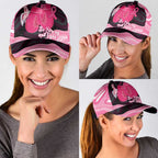 Australia Breast Cancer Awareness Classic Cap Pink Cockatoo Fight Boxing Gloves Aboriginal Art