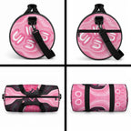 Personalised Australia Breast Cancer Awareness Duffle Bag Pink Cockatoo Fight Boxing Gloves Aboriginal Art