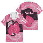 Personalised Australia Breast Cancer Awareness Family Matching Puletasi and Hawaiian Shirt Pink Cockatoo Fight Boxing Gloves Aboriginal Art