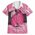 Personalised Australia Breast Cancer Awareness Hawaiian Shirt Pink Cockatoo Fight Boxing Gloves Aboriginal Art