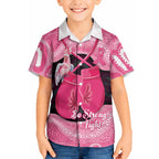 Personalised Australia Breast Cancer Awareness Hawaiian Shirt Pink Cockatoo Fight Boxing Gloves Aboriginal Art
