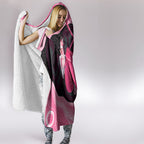 Personalised Australia Breast Cancer Awareness Hooded Blanket Pink Cockatoo Fight Boxing Gloves Aboriginal Art