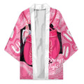 Personalised Australia Breast Cancer Awareness Kimono Pink Cockatoo Fight Boxing Gloves Aboriginal Art