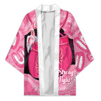 Personalised Australia Breast Cancer Awareness Kimono Pink Cockatoo Fight Boxing Gloves Aboriginal Art
