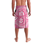 Personalised Australia Breast Cancer Awareness Lavalava Pink Cockatoo Fight Boxing Gloves Aboriginal Art
