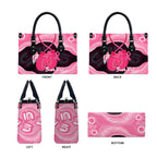 Personalised Australia Breast Cancer Awareness Leather Bag Pink Cockatoo Fight Boxing Gloves Aboriginal Art