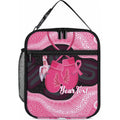 Personalised Australia Breast Cancer Awareness Lunch Bag Pink Cockatoo Fight Boxing Gloves Aboriginal Art