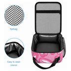 Personalised Australia Breast Cancer Awareness Lunch Bag Pink Cockatoo Fight Boxing Gloves Aboriginal Art