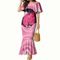 Personalised Australia Breast Cancer Awareness Mermaid Dress Pink Cockatoo Fight Boxing Gloves Aboriginal Art