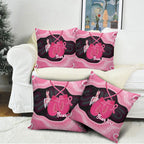 Personalised Australia Breast Cancer Awareness Pillow Cover Pink Cockatoo Fight Boxing Gloves Aboriginal Art