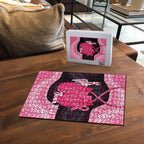 Personalised Australia Breast Cancer Awareness Puzzle Pink Cockatoo Fight Boxing Gloves Aboriginal Art