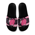 Personalised Australia Breast Cancer Awareness Slide Sandals Pink Cockatoo Fight Boxing Gloves Aboriginal Art