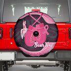 Personalised Australia Breast Cancer Awareness Spare Tire Cover Pink Cockatoo Fight Boxing Gloves Aboriginal Art