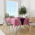 Personalised Australia Breast Cancer Awareness Tablecloth Pink Cockatoo Fight Boxing Gloves Aboriginal Art