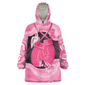 Personalised Australia Breast Cancer Awareness Wearable Blanket Hoodie Pink Cockatoo Fight Boxing Gloves Aboriginal Art