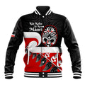 Personalised Te Reo Maori New Zealand Baseball Jacket Kia Haka Maori Fern With Tino Rangatiratanga LT14
