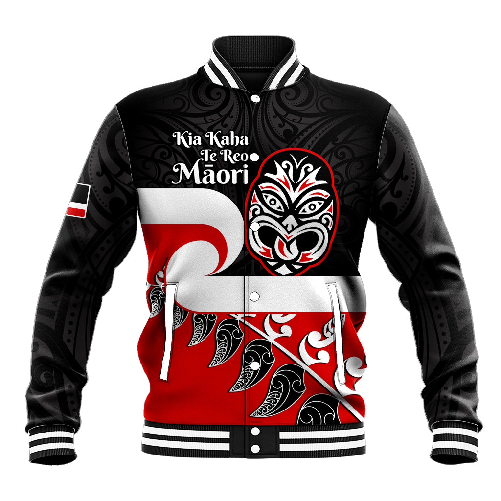 Personalised Te Reo Maori New Zealand Baseball Jacket Kia Haka Maori Fern With Tino Rangatiratanga LT14