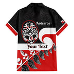 Personalised Te Reo Maori New Zealand Hawaiian Shirt Kia Haka Maori Fern With Tino Rangatiratanga LT14
