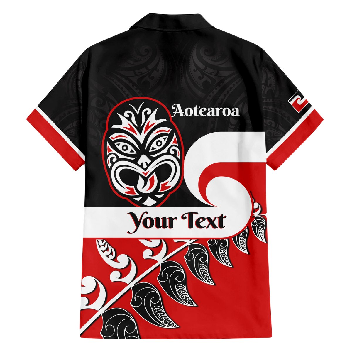 Personalised Te Reo Maori New Zealand Hawaiian Shirt Kia Haka Maori Fern With Tino Rangatiratanga LT14