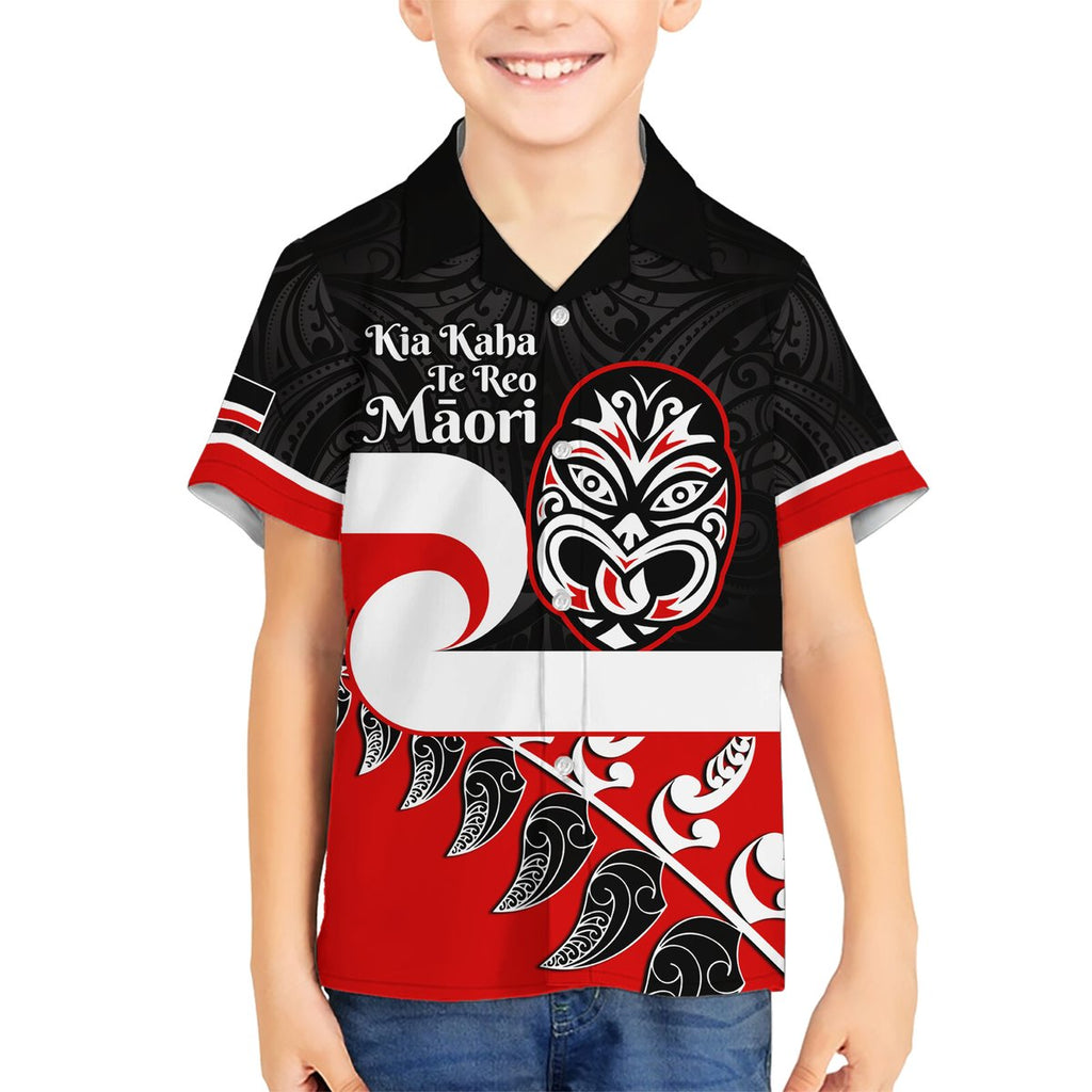 Personalised Te Reo Maori New Zealand Hawaiian Shirt Kia Haka Maori Fern With Tino Rangatiratanga LT14