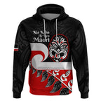 Personalised Te Reo Maori New Zealand Hoodie Kia Haka Maori Fern With Tino Rangatiratanga LT14