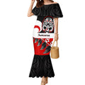 Personalised Te Reo Maori New Zealand Mermaid Dress Kia Haka Maori Fern With Tino Rangatiratanga LT14