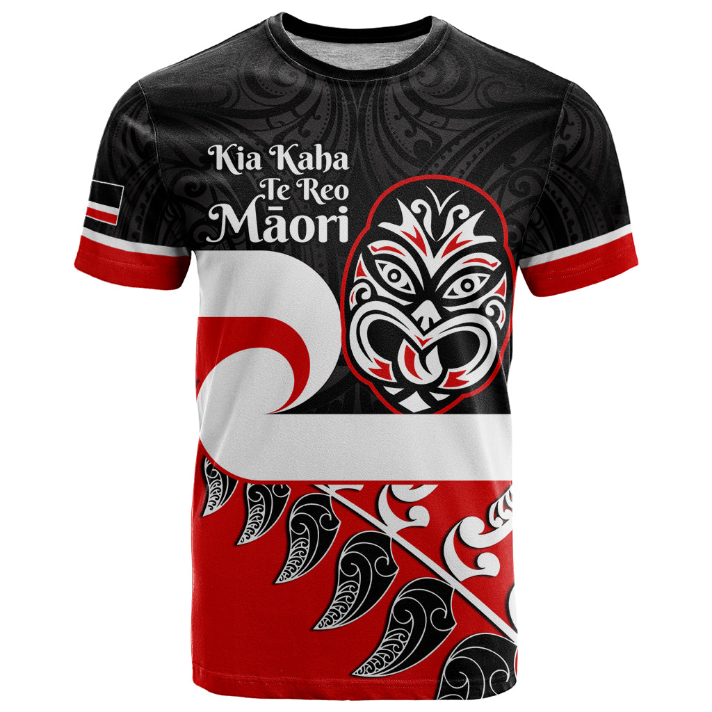 Personalised Te Reo Maori New Zealand T Shirt Kia Haka Maori Fern With Tino Rangatiratanga LT14