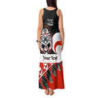 Personalised Te Reo Maori New Zealand Tank Maxi Dress Kia Haka Maori Fern With Tino Rangatiratanga LT14