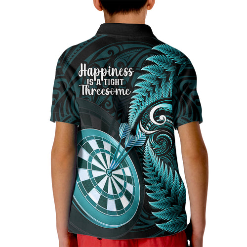 new-zealand-darts-kid-polo-shirt-happiness-is-a-tight-threesome-maori-turquoise