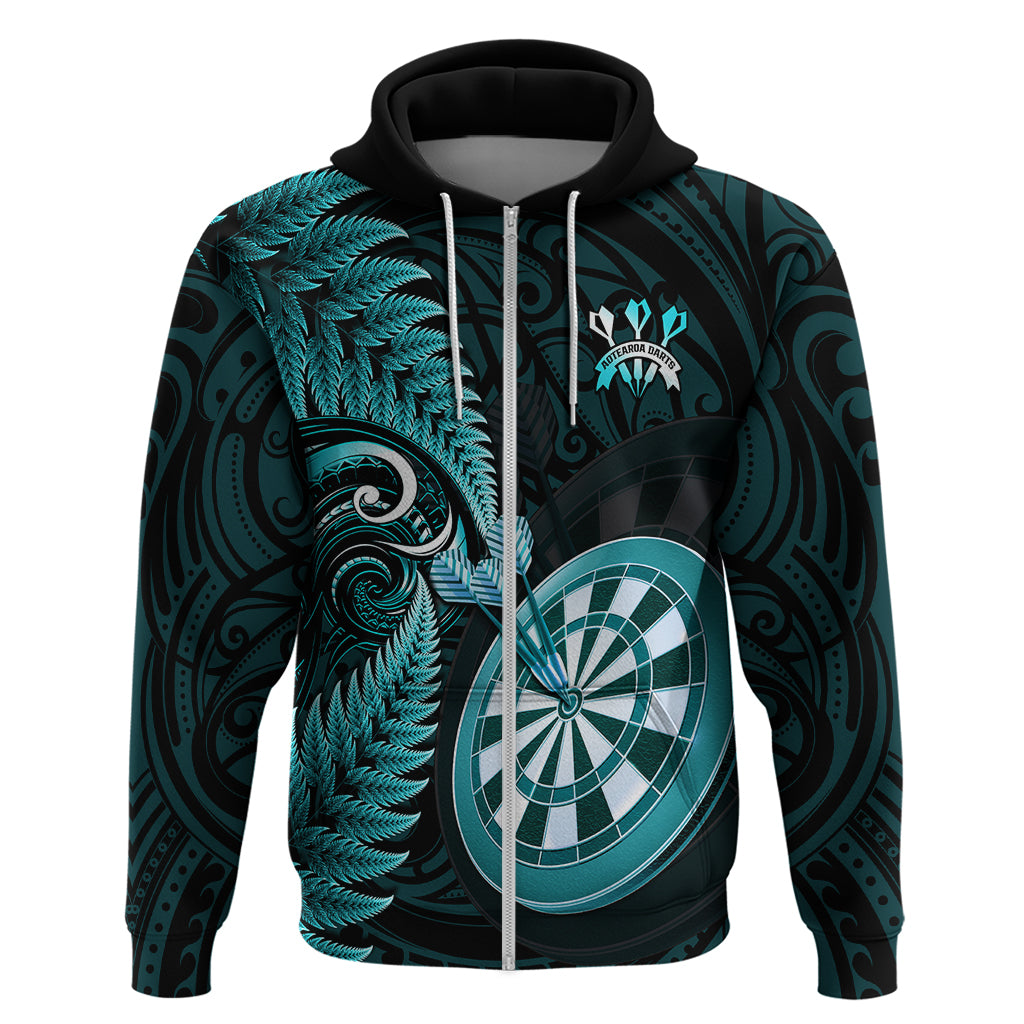 personalised-new-zealand-darts-hoodie-happiness-is-a-tight-threesome-maori-turquoise