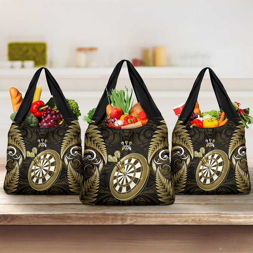 New Zealand Darts Grocery Bag Happiness Is A Tight Threesome Maori Gold