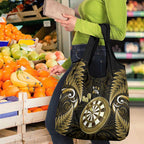 New Zealand Darts Grocery Bag Happiness Is A Tight Threesome Maori Gold